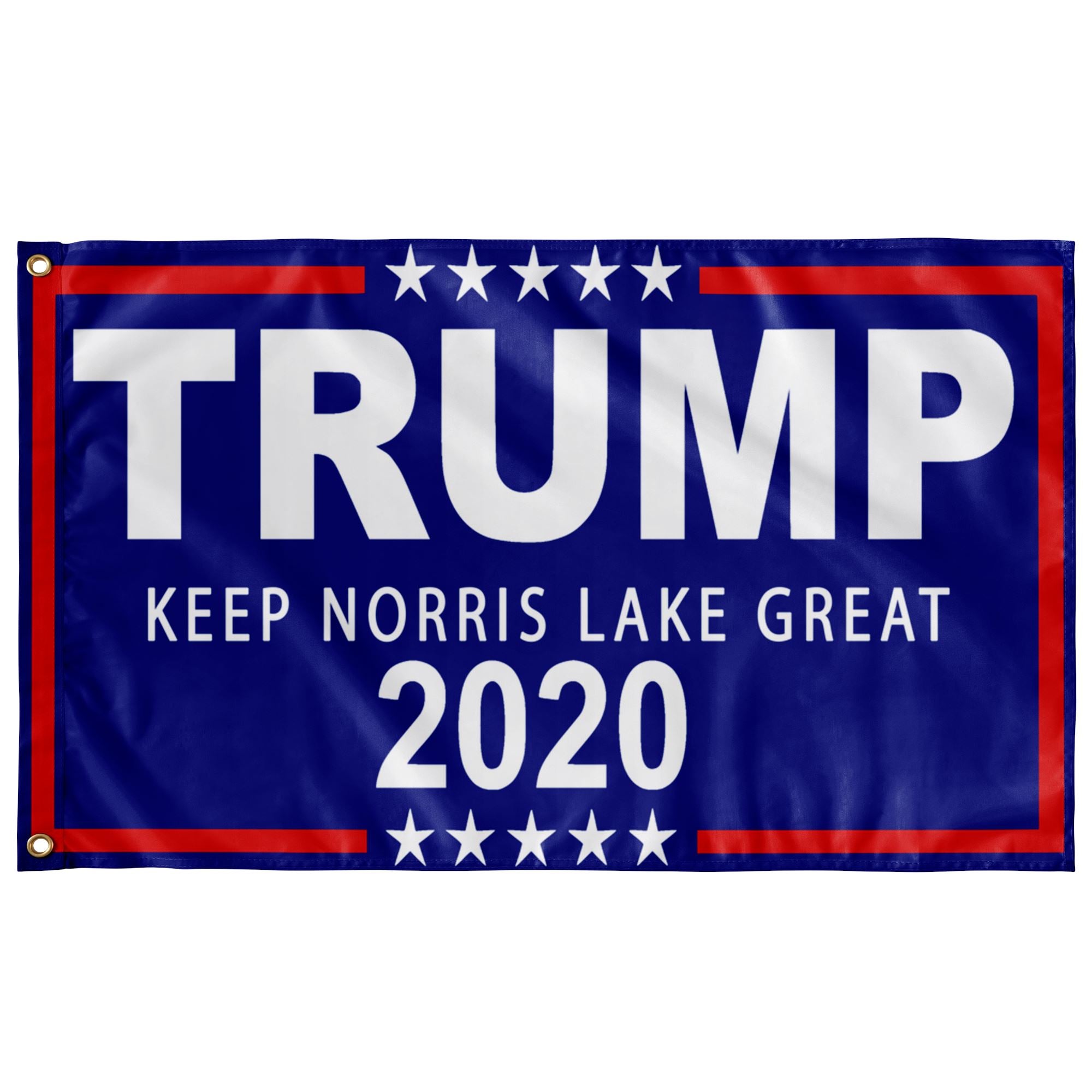 Trump Boat Flags - Keep Norris Lake Great - Houseboat Kings