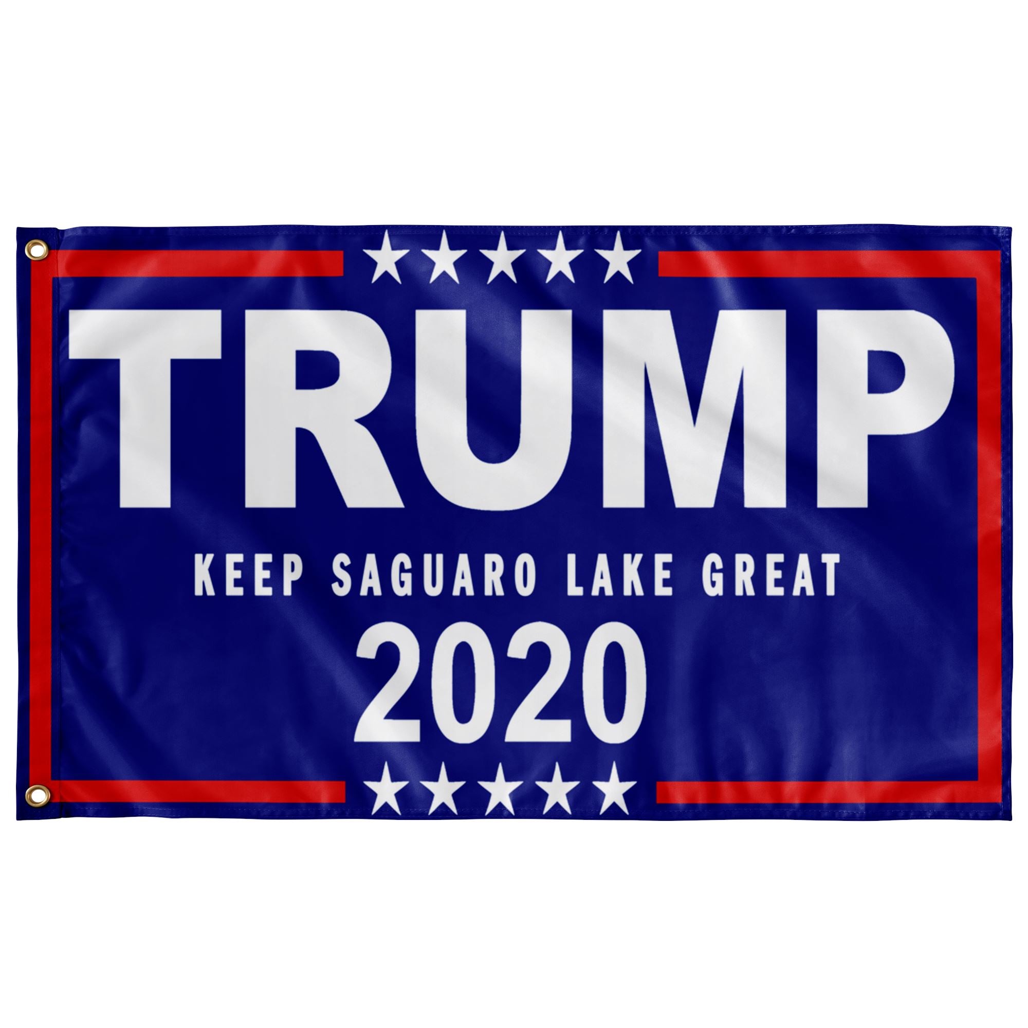 Trump Boat Flags - Keep Saguaro Lake Great - Houseboat Kings