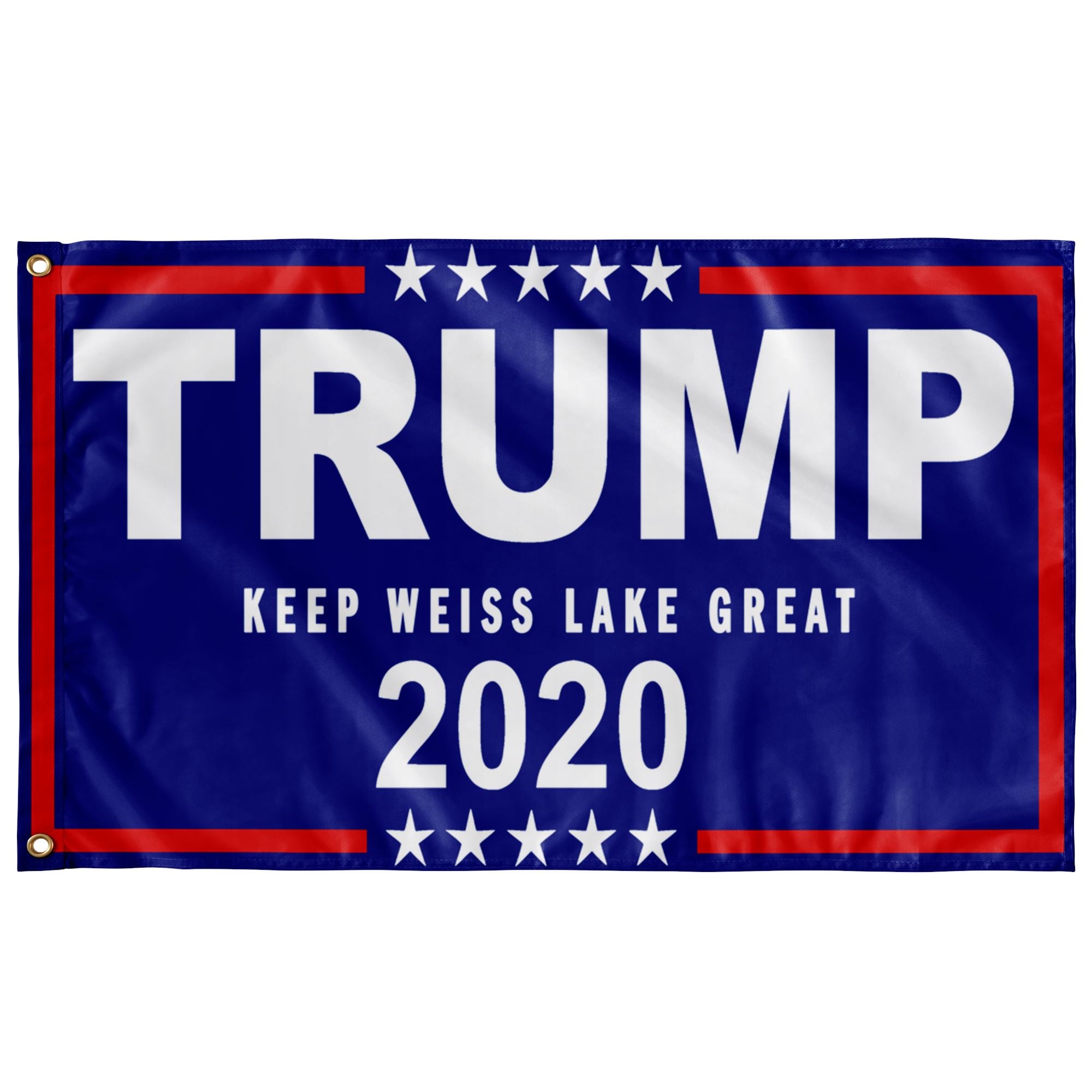 Trump Boat Flags - Keep Weiss Lake Great - Houseboat Kings