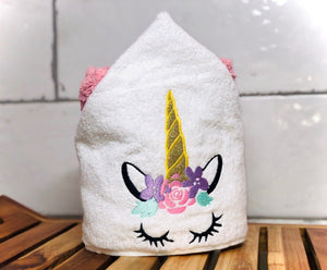 Unicorn, Hooded Towel Bathing 