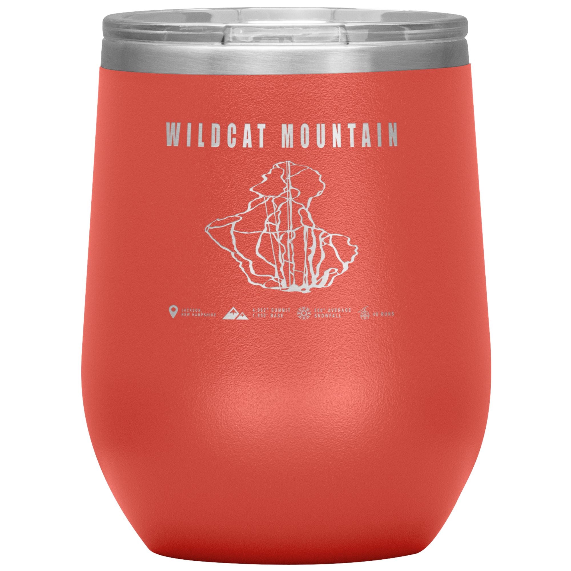 Wildcat Mountain Wine Tumbler Wine Tumbler Coral 