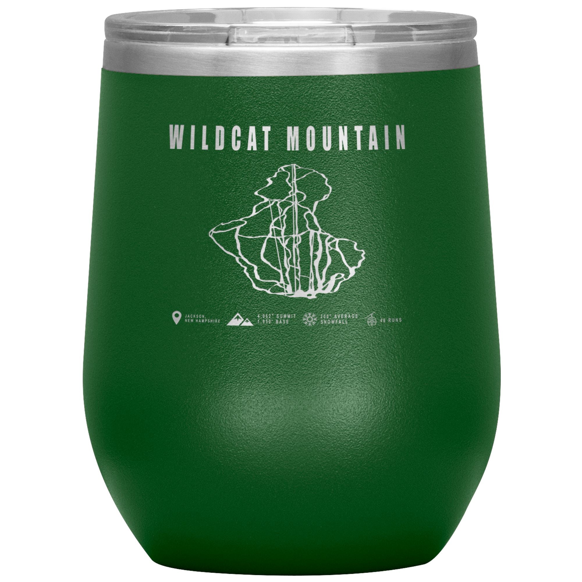 Wildcat Mountain Wine Tumbler Wine Tumbler Green 