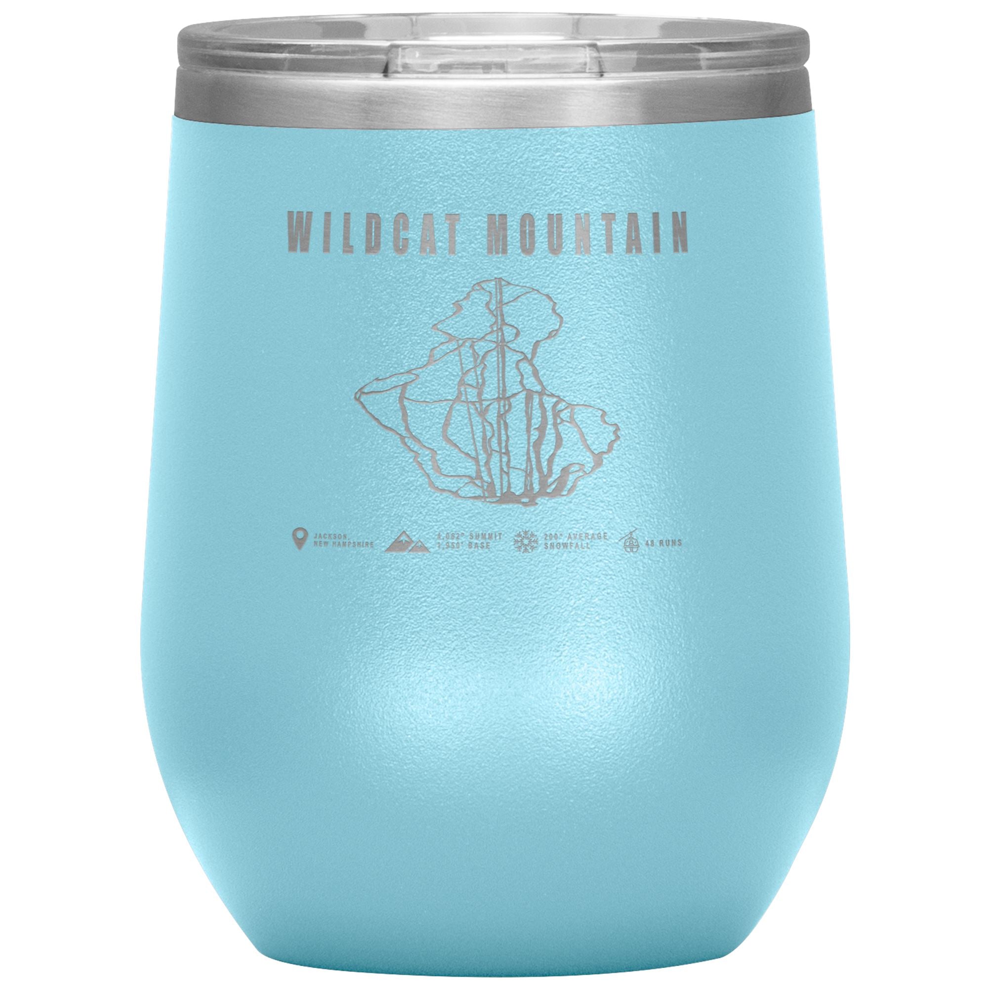 Wildcat Mountain Wine Tumbler Wine Tumbler Light Blue 