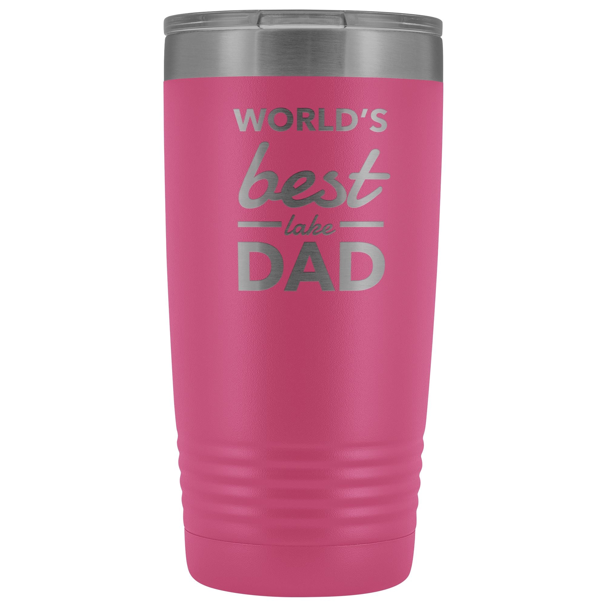 World's Best Lake Dad Insulated Mug | Laser Etched - Houseboat Kings