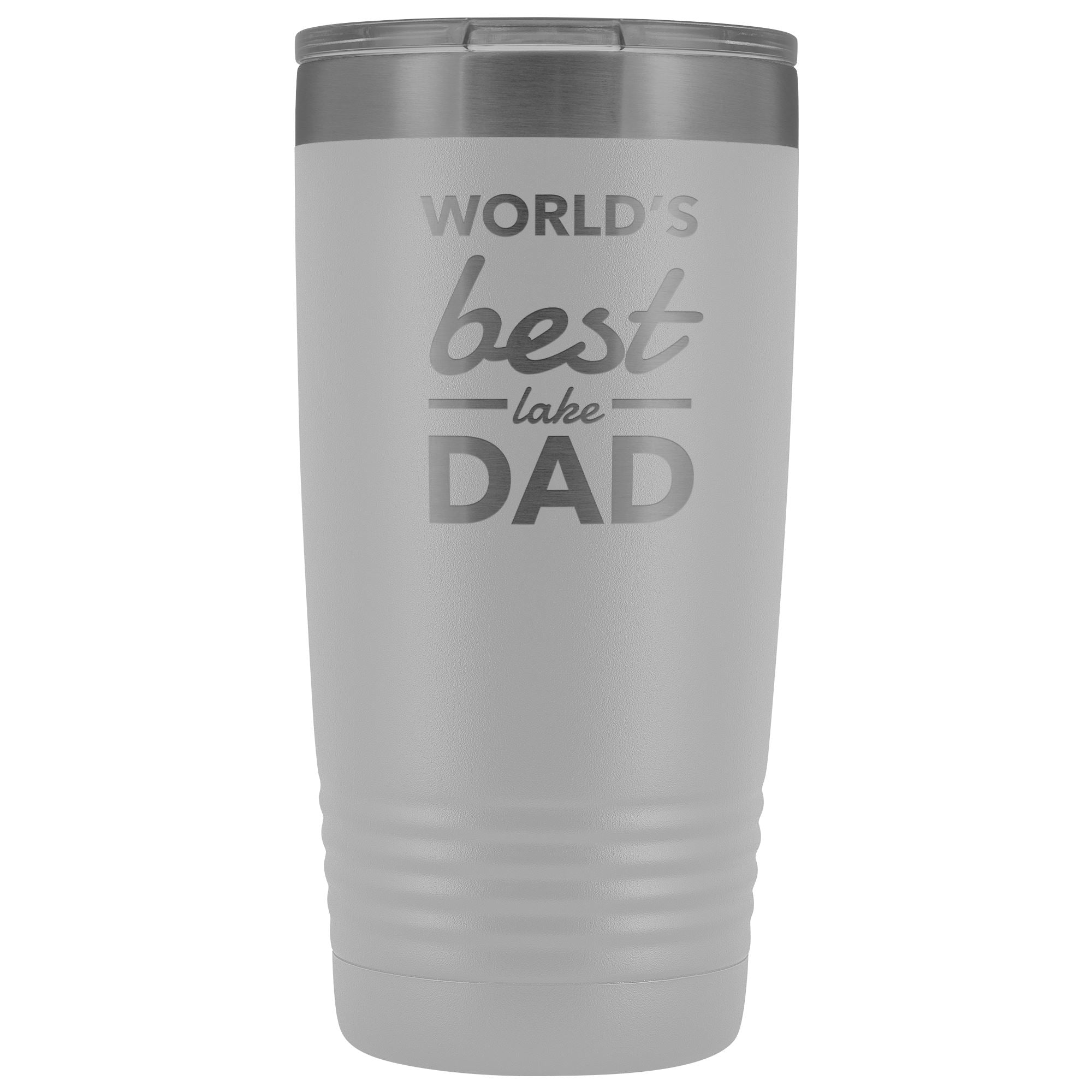 World's Best Lake Dad Insulated Mug | Laser Etched - Houseboat Kings