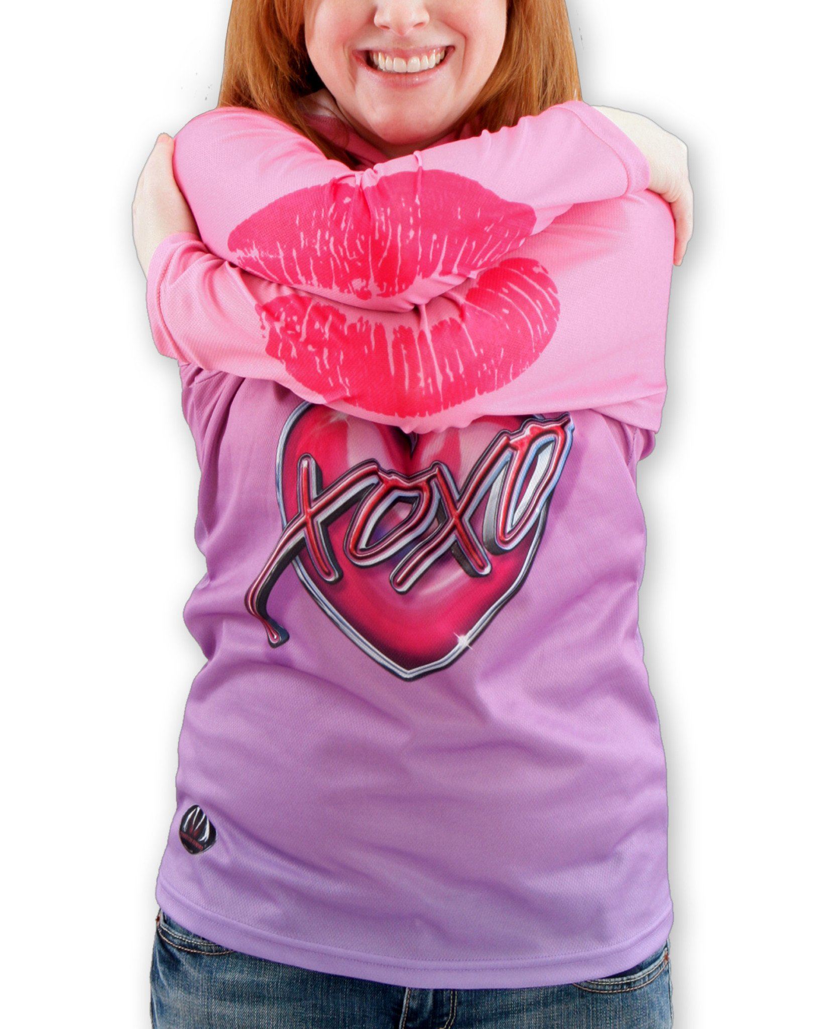 XOXO KISSY LIPS Hoodie Chomp Shirt by MOUTHMAN® Kid's Clothing 
