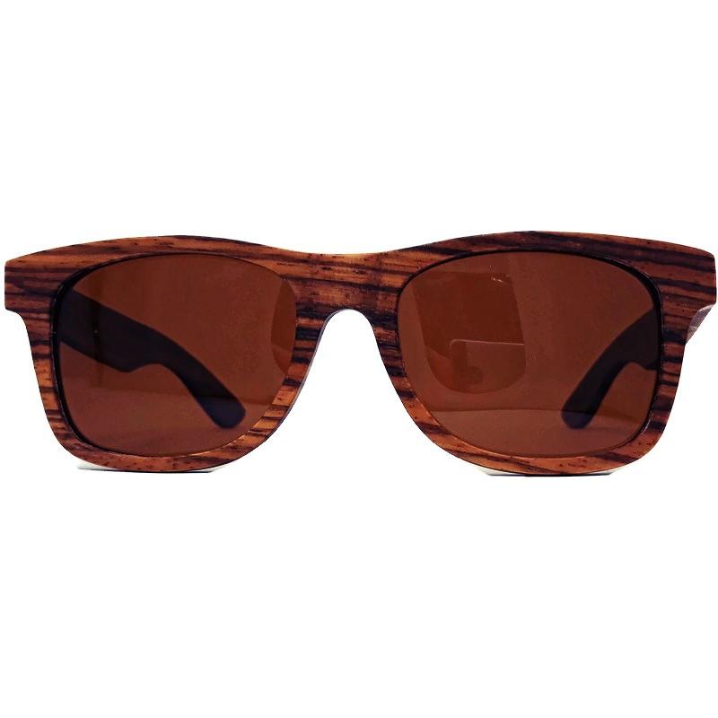 Zebrawood Full Frame Polarized Sunglasses Sunglasses 