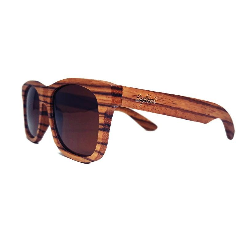 Zebrawood Full Frame Polarized Sunglasses with Case Sunglasses 