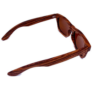Zebrawood Full Frame Polarized Sunglasses with Case Sunglasses 