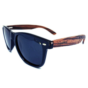 Zebrawood Sunglasses, Stars and Bars, Polarized, Handcrafted Sunglasses 